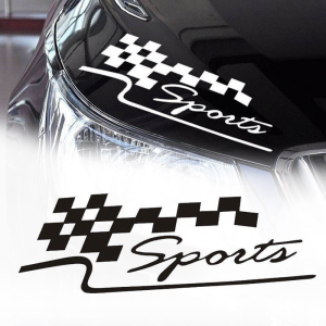 0813 Stiker Sports Cutting Kap Mobil Sport Universal