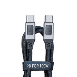 Dây Cáp sạc nhanh 100W 20v 5A Type C to Type C PD Có Màn Hình Hiển Thị Công Suất Cho Điện Thoại Laptop Máy Tính