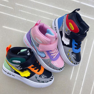 Sepatu Snaeker Anak Laki Laki / Perempuan  Import  HUXUE BID Model Boots Keren BISA COD