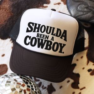 ควรจะเป็นหมวกคาวบอยทรัคเกอร์ หมวกทรัคเกอร์ตะวันตก หมวกสุดสัปดาห์สำหรับสาวๆ ของขวัญเพลงคันทรี่ หมวกธีมคันทรี่ หมวกเบสบอลริมทะเลสาบ หมวกคาวเกิร์ล