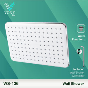 VONE Shower Wall Tembok Mandi Head Kepala Tanam Kotak WS-136 ( VONE LITE )