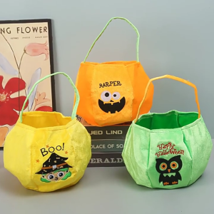 ที่วางลูกกวาดกำมะหยี่ขนาดใหญ่พร้อมที่จับกล่องเก็บฟักทองสำหรับงานเลี้ยงตามฤดูกาลสำหรับโอกาสวันหยุด