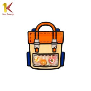 Satu Keluarga Plastik Bingkisan Ziplock Motif Tas Ransel C1094 Goodie Bag Birthday 3D Souvenir Anak