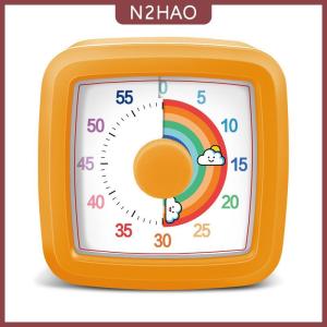N2HAO Trường trực quan hẹn giờ trẻ em trực quan hẹn giờ với ánh sáng ban đêm phụ kiện nhà bếp dừng đồng hồ kỹ thuật số Đồng hồ bấm giờ