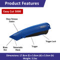 Safety Cutter Retractable Blade, Replaceable Blade, Safer than Penknife [Safety Knife, Safety Box Cutter, Ergonomic, Ambidextrous, Edge Guides, Trigger Activated, Blunt Tip Blade, Blade Lock, Protect Users, Prevent Content Damage]. 