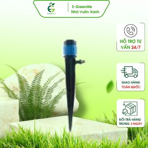 Combo 5 Que cắm phun mưa xòe 360 độ bù áp  55l/h tự động cân bằng áp phù hợp tưới gốc cây