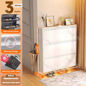 Steel Shoe Cabinet Waterproof Shoe Rack with Cover Cabinet Space Saver Shoe Cabinet Organizer
