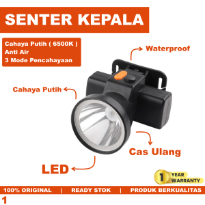 Senter Kepala Super Terang Jarak Jauh Led Sepeda Headlamp Led Laser Gunung Hiking Tahan Lama Charger