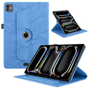 360 Rotating Magnetic Leather Tree Case For iPad Pro 13 11 M4 12.9 A16 2025 Funda Air 11th M3 4 5 10 9 10th Mini 6 7 A17 Cover