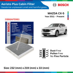 Lọc gió điều hòa BOSCH Aeristo Premium Mazda CX-5 CX5 đời xe 2011 đến nay lọc bụi mịn PM2.5