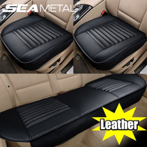 SEAMETAL Car Seat Cover PU Leather Universal Seat Cushion Breathable and Comfortable Protector Pad Mat Auto Interior Accessories for 4 Seasons