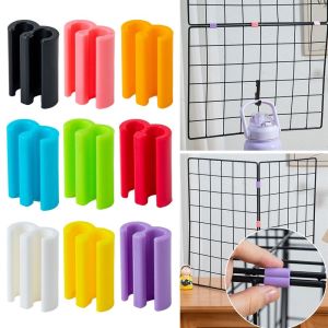 LUZMAR 10Pcs Colorful Mesh Connector Buckle Assembly Accessories DIY Mesh Connector Lock ABS Wire Mesh Fixing Buckle for Pet CageStorage Rack