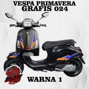 stiker striping sticker transparan vespa matic 150 cc grafis 024