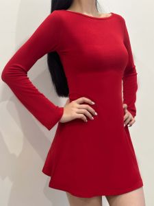 Đầm dài tay Macie cổ thuyền chất vải thun cao cấp mềm mại nữ tính - MCD01