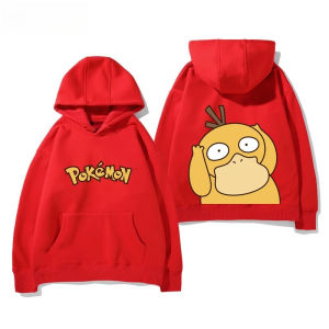 2025 New Pokémon Cute Psyduck Cartoon Print Hoodie for Men and Women Autumn/winter New Y2K Harajuku Large Size Casual Trend Sweater Top