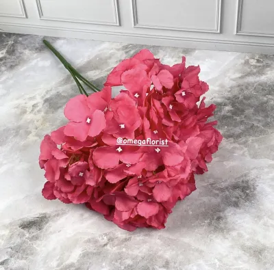 BUNGA HORTENSIAJUMBO K5/HYDRANGEA 5CABANG/BUNGA HORTENSIA PALSU/HYDRANGEA ARTIFICIAL