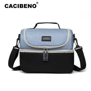 7L Double Deck Thermal Cooler Insulated Lunch Bag Portable Baby Bottle Bag