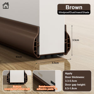【SG stock】New Upgrade Door Seal Strip PVC Doorstopper Soundproof Strip Door Bottom Gap Blocker Door Gap seal Strip Door gap blocker