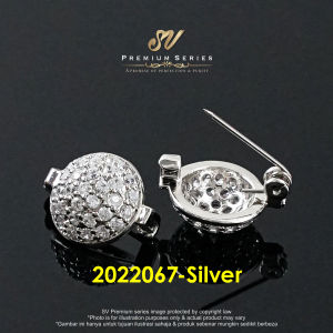 Sv Premium Zircon Baby Brooch Luxury Hijab Pin Kerongsang Crystal Cute Pin Tudung High Quality With Pouch Bag / Gift Box