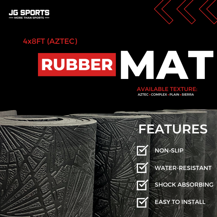 Thick & Wide AntiSlip Rubber Mats (10mm Thick) Multipurpose Heavy duty Flooring Rubber