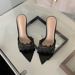 [Free Shipping] WomenS High Heels 2026 Spring Collection New Embroidered Stiletto Heels Champagne Gold Embroidered High-Heeled Sandals