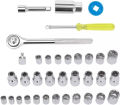 original 8 to 24 socket wrench tool set car motorcycle repair combination box. 