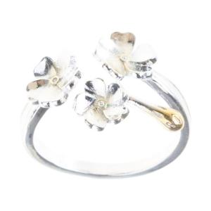 Elegant Irises Flower Adjustable Rings Silver Color Adjustable Rings Highlighting Elegant And Stylish Floral Designs