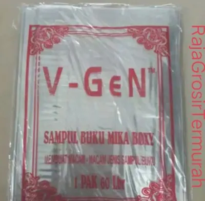 60 pc / 1 pack Sampul Plastik Mika Buku Tulis Boxy Boxi Maxy Maxi Campus Bening Polos