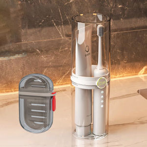 Travel Soap Toothbrush Wash Cup Soap Case Portable Rinse Toothpaste Box Soap Holder Waterproof Transparent Soap Storage Lid Mouthwash Cup Sealed Wash Set Organizer