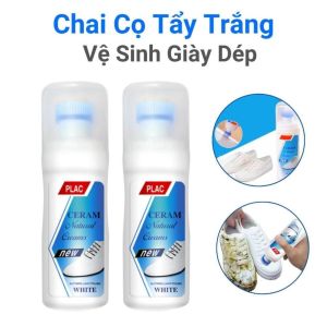 Chai Cọ Tẩy Trắng Giày Dép PLAC – Combo 2 Chai 100ml – Vệ Sinh Làm Sạch Trắng Giày Vải Da Thể Thao