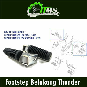 Footstep Belakang Thunder - Futstep Postep Barstep Pijakan Kaki Belakang Suzuki Thunder 125 New