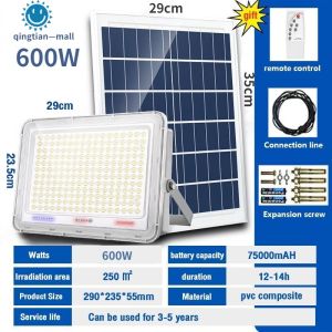 【READY STOCK】LED Solar light 600W solar light outdoor lighting IP67 Waterproof solar led Street light
