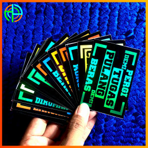 15 Stiker Set Kata Kata Bijak Hologram Anti Air Sticker Aksesoris Mobil Motor Setiker CCTV Truck Oleng Seticker Variasi Mobil