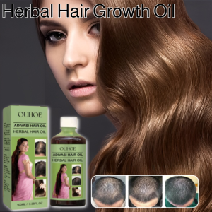 OUHOE Herbal Dense Hair Essential Oil Repair Hairs Damage Prevent Hair Loss Smooth Hairs Nourish Hair Growth Oil