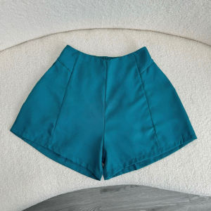 Quần đùi nữ Bigsize lưng cao che bụng phối áo crotop cực đẹp Q1