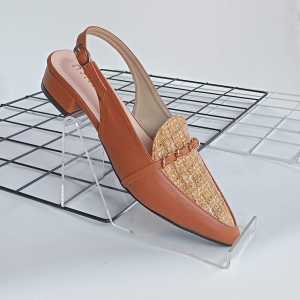 Sepatu Wanita Kekinian Heels Hak 3cm Slingback Mules Slop