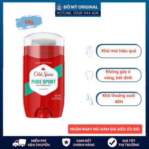 Lăn khử mùi Old Spice Pure Sport High Endurance 68g Hàng Nhập Mỹ Giúp Ngăn Tiết Mồ Hôi Lưu Giữ Hương Thơm Đến 48 giờ