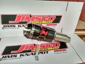 Knalpot Akrapovic GP Lorenzo Slencer only suara ngebass mantap sok diameter 50 mm.