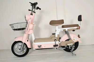Electric Bike 2 Wheel/Bicycle With Pedal/2 Seater/Electric Scooter/Single Bike/Scooter/Orange/Yellow/Black/Light Blue/Red/Pink/Green/EZBike
