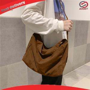 Large Canvas Shoulder Bag with Pocket Crossbody Bag Handbag Hobo Bag Commute Bag for Women Travel