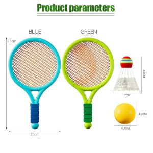 SUERTE 1 Set Lightweight Children Tennis Badminton Racquets Kids Rackets Kit Parent Child Interactive Toys