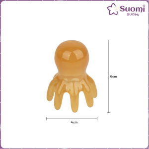 Suomi Resin Octopus Massage Comb Portable 8-Prong Head SPA Massage Comb