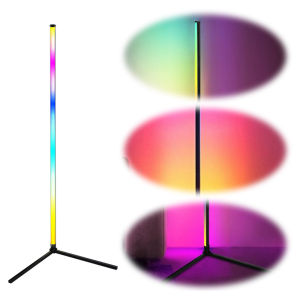 RGB LED Corner Lamp Color Changing Smart Modern Floor Lamp App & Remote Control for Bedroom Living Room Gaming Room