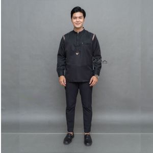 Baju koko pria model terbaru 2025 koko lengan panjang baju koko hadroh koko azzahir fashion Muslim