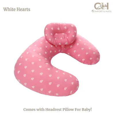C&H Miracle Baby Nursing Pillow Set – 100% Cotton Adjustable Support Pillow for Breastfeeding Sitting & Maternity Use