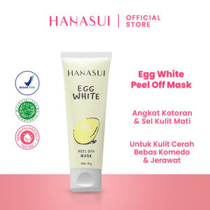 HANASUI Peel Off Mask Egg White Tube | Naturgo Peel Off Mask Black Tube