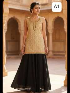 KURTIS SILK SHORT AND LONG TYPE FABRIC SILK DESIGNER BOMBAY DESIGN SIZE S TO 3XL