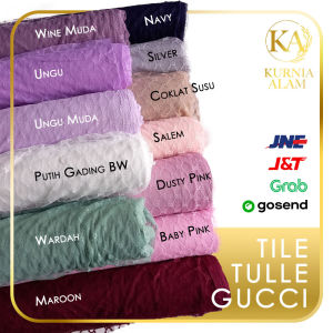 Kain Tulle Motif Gucci & Kain Halus Jatuh