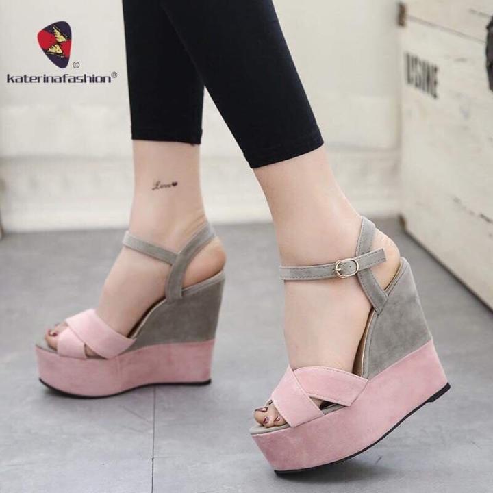 Sandal wedges 2024 lazada