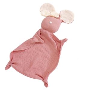 Cotton Muslin Blanket Kids Sleep Toy Soothe Appease TowelBibs Stuffed Bear Snuggle Toy Newborn Baby Soft Sleeping Doll
